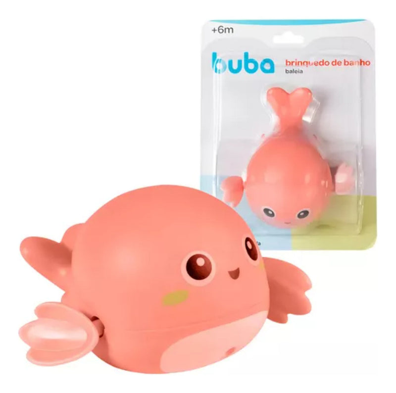 Brinquedo de Banho Baleia Rosa 6m+