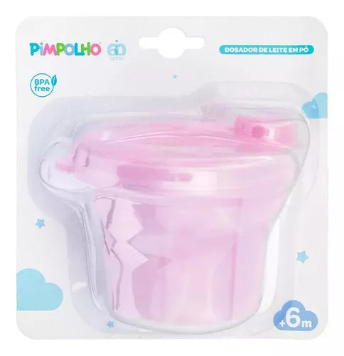 Pote Dosador de Leite em Pó - Rosa