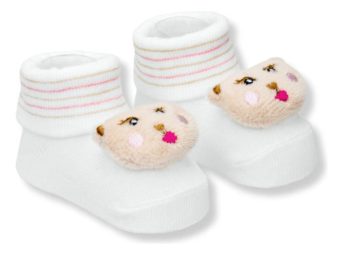 Meia RN Bichinho Pantufinha Ursinha