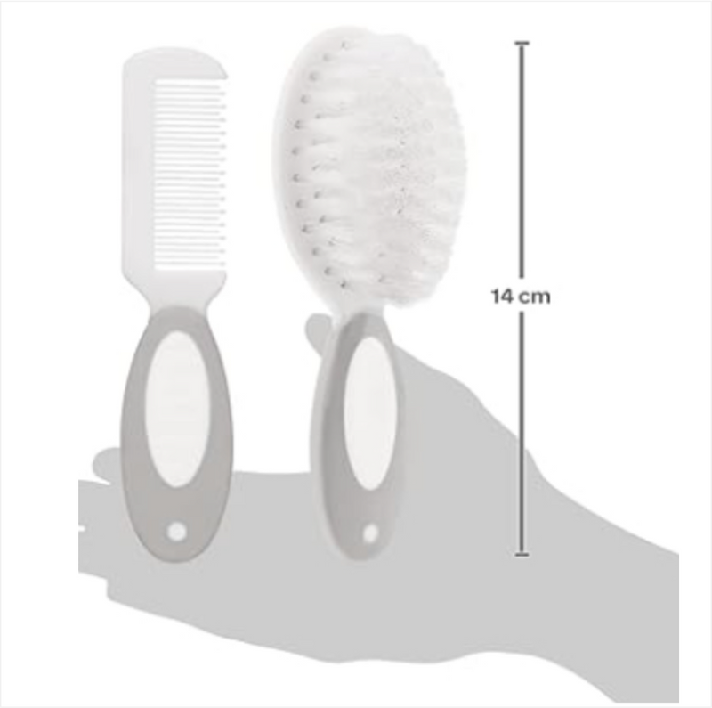 Kit Escova e Pente de Cabelo Para Bebê  Pimpolho
